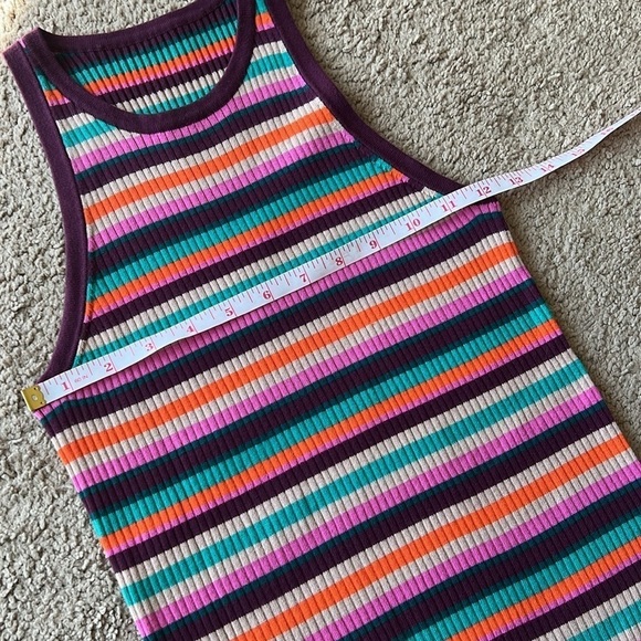 Trina Turk Blue Point Striped Bodycon Midi Dress - Picture 8 of 9